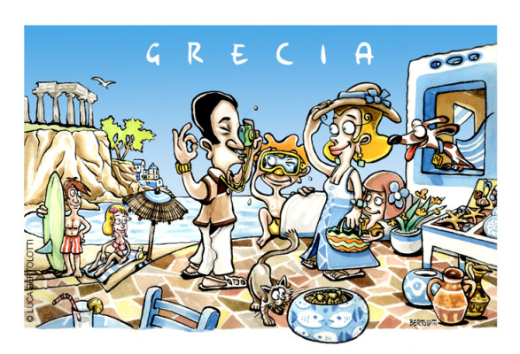 Copertina depliant - Viaggio in Grecia
