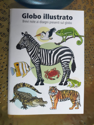 Disegni e grafica della  copertina del libretto  allegato al  mappamondo Safari | Tecnodidattica